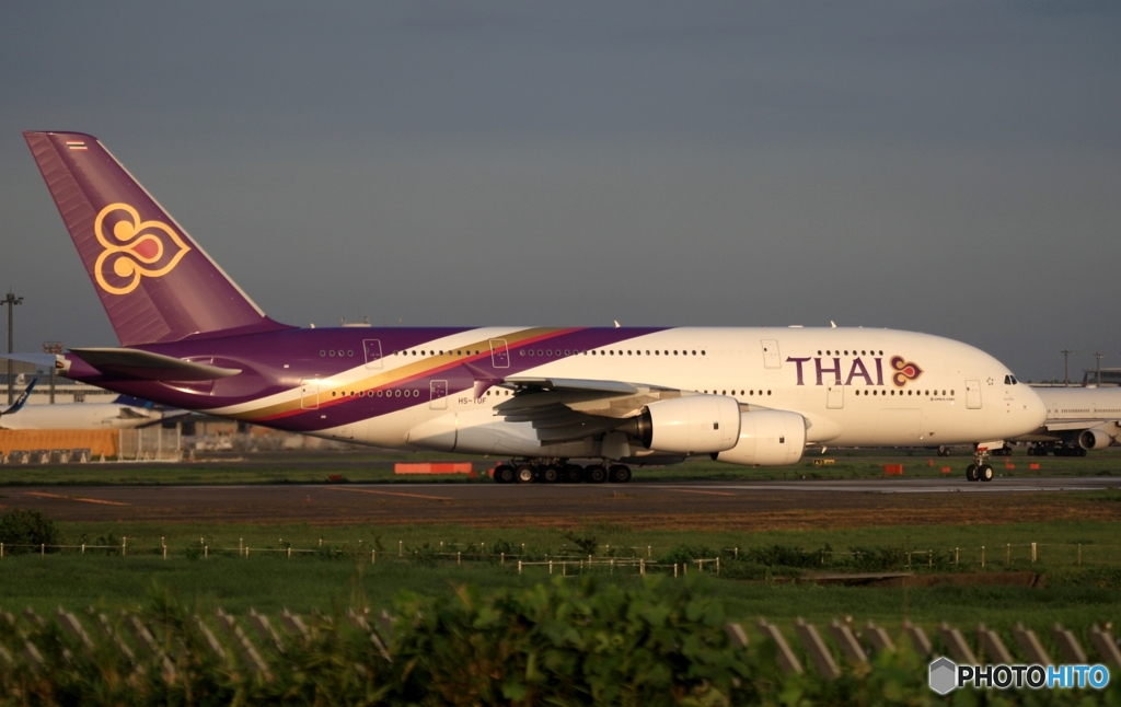 THAI A380-841 出発　