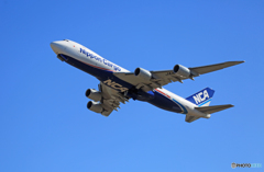 「青い空」が一番 NCA 747-8KZF JA16KZ