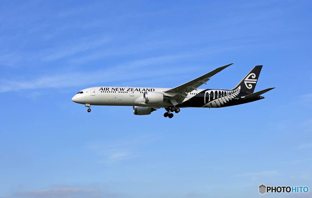 Air New Zealand B787-9 ZK-NZD到着 