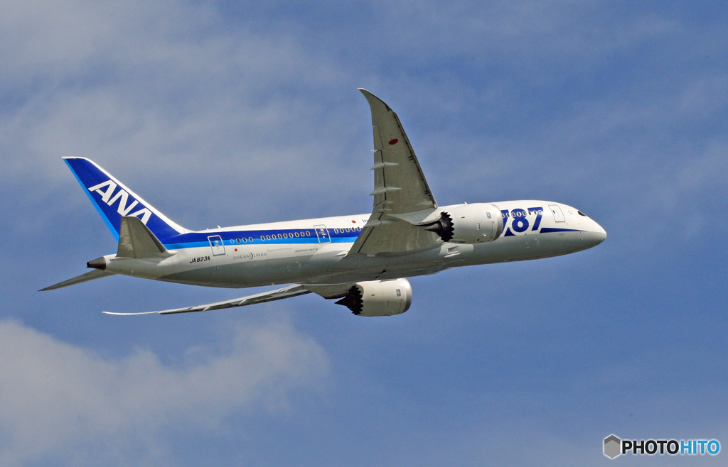 飛び立ち ANA 787-8 JA823A