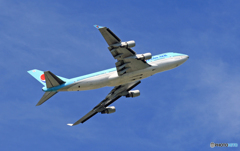 [青い空]KOREAN 747-400 HL7495/ジャンボ保存委員会