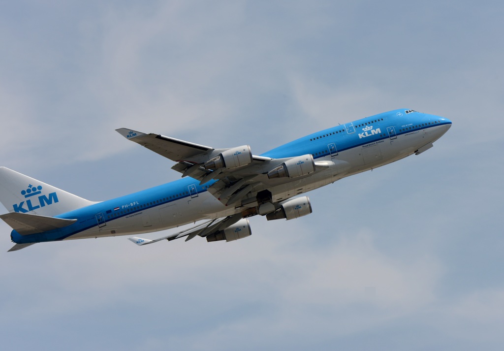 KLM 747-400 離陸