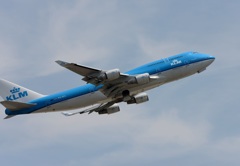 KLM 747-400 離陸