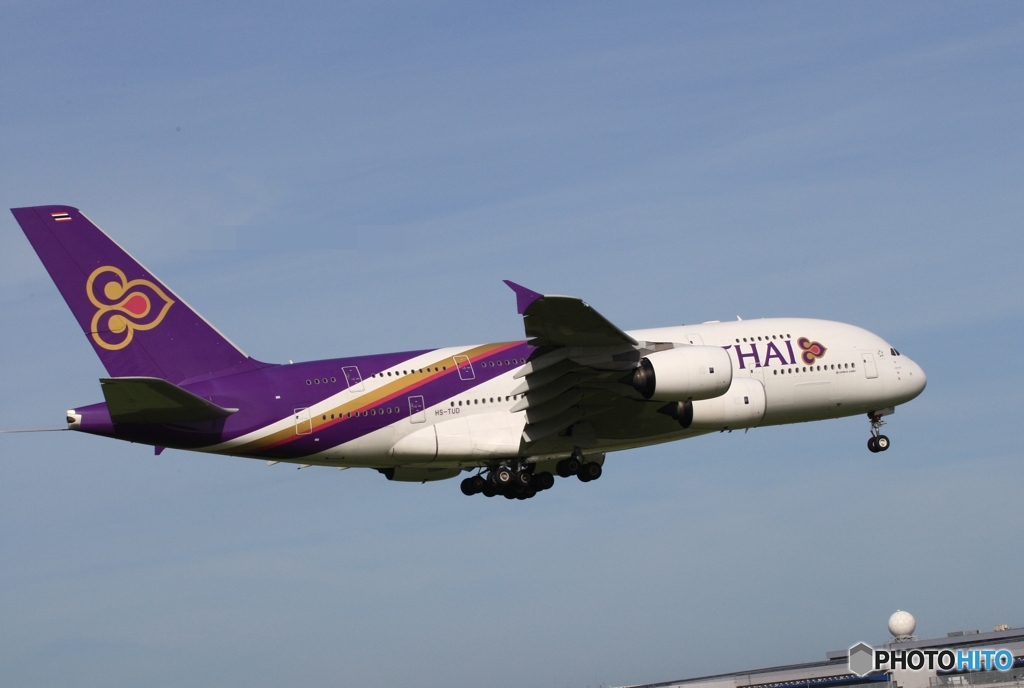 THAI A380-841 着陸　