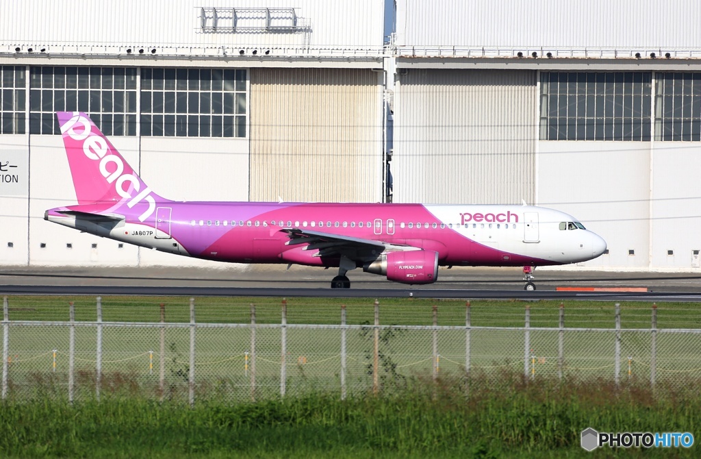 peach A320-200  離陸　