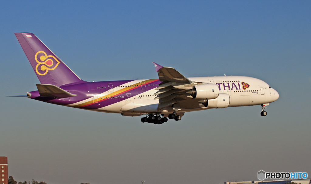 到着　Thai A380-841 HS-TUE