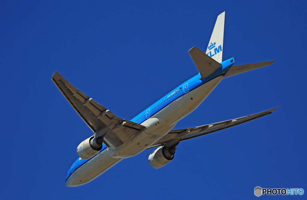 ☀ KLM 777-206 PH-BQA飛び立ち