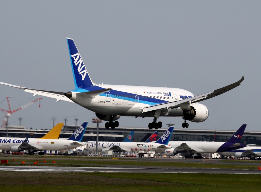 到着　ANA 787-8 