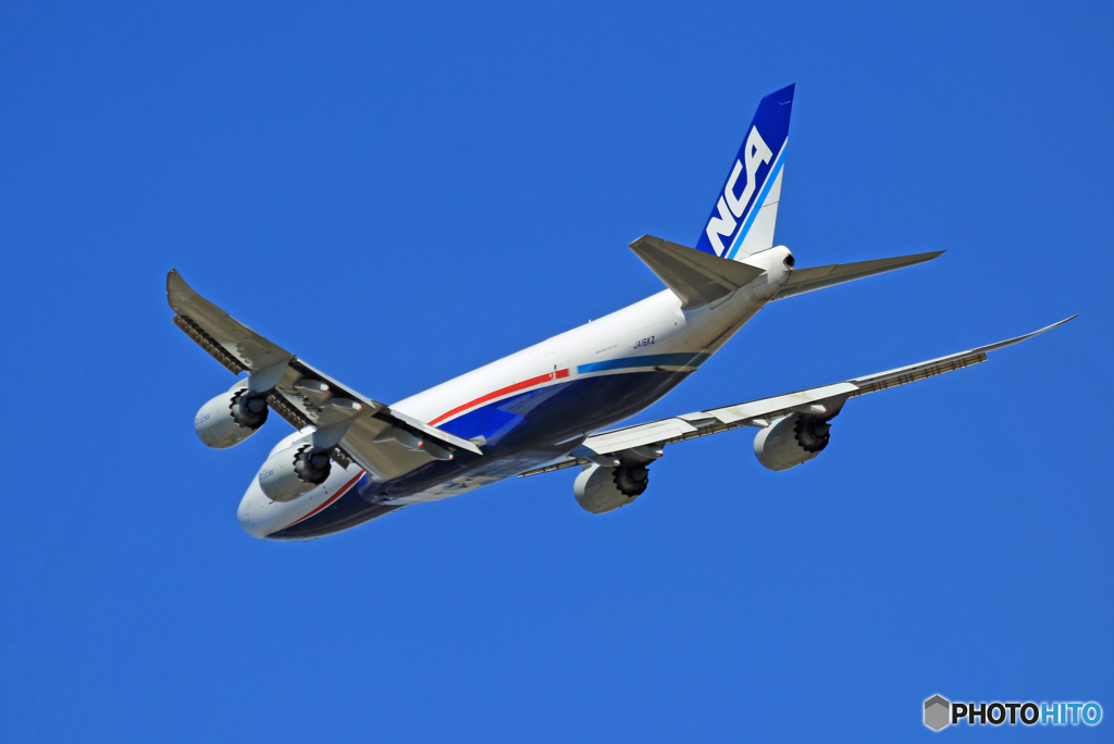 「良い天気」 NCA 747-8KZF JA16KZ Takeoff 