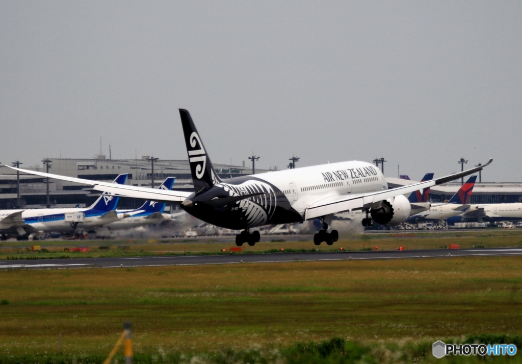 Air New Zealand 787-9 到着　
