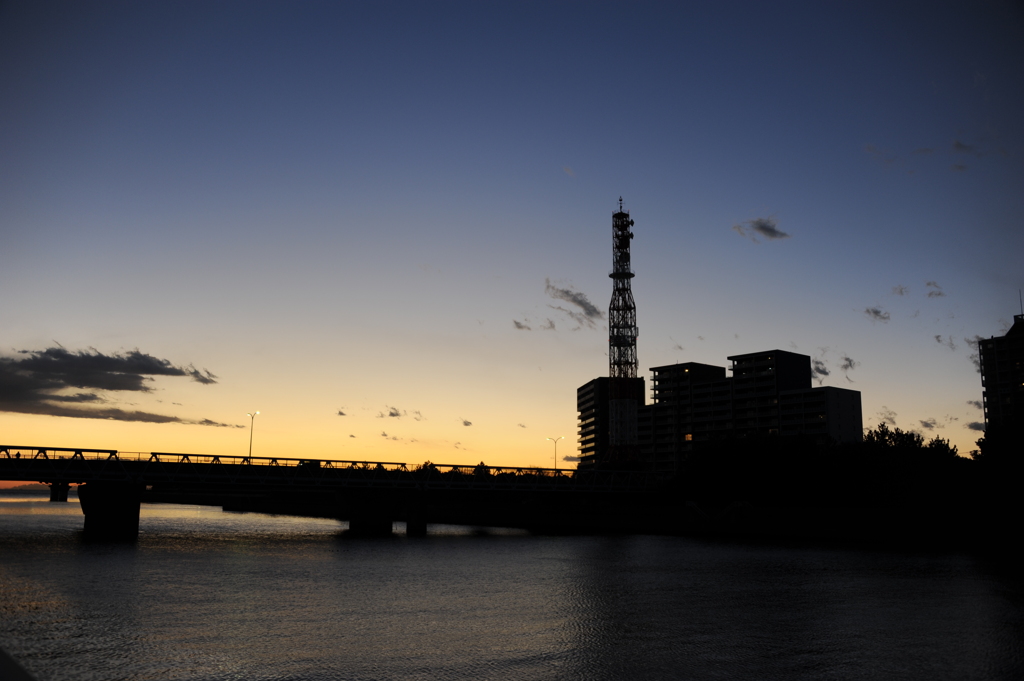 夕暮れ