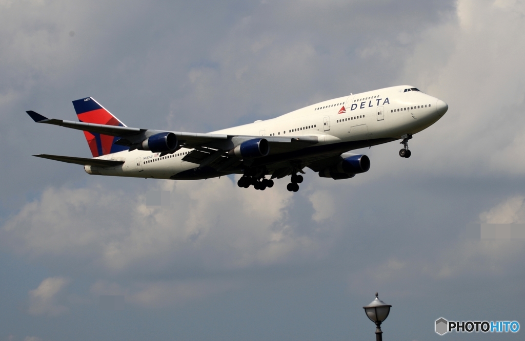 DELTA 747-400 着陸　