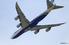 「SKY」 NCA 747-8KZF JA13KZ飛行 「SKY」 NCA 747-8KZF JA13KZ飛行