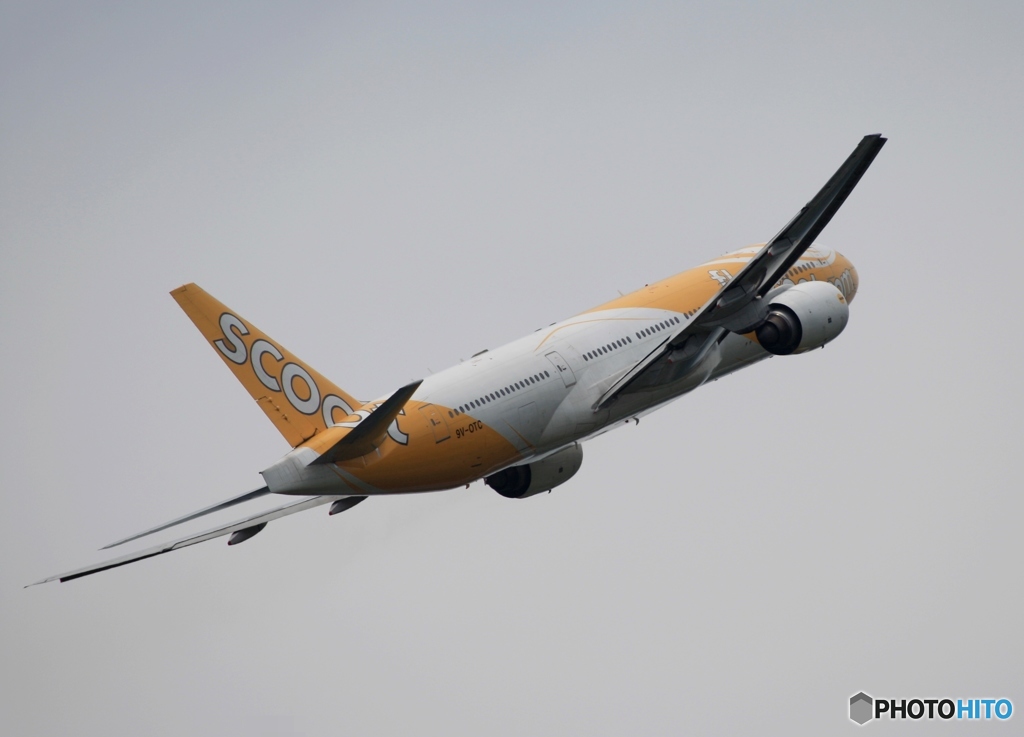 離陸　scoot 777-200ER