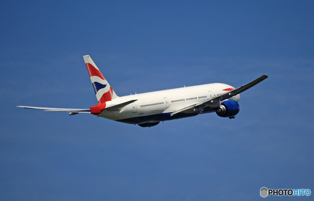 「青い空」British 777-236 G-YMMC