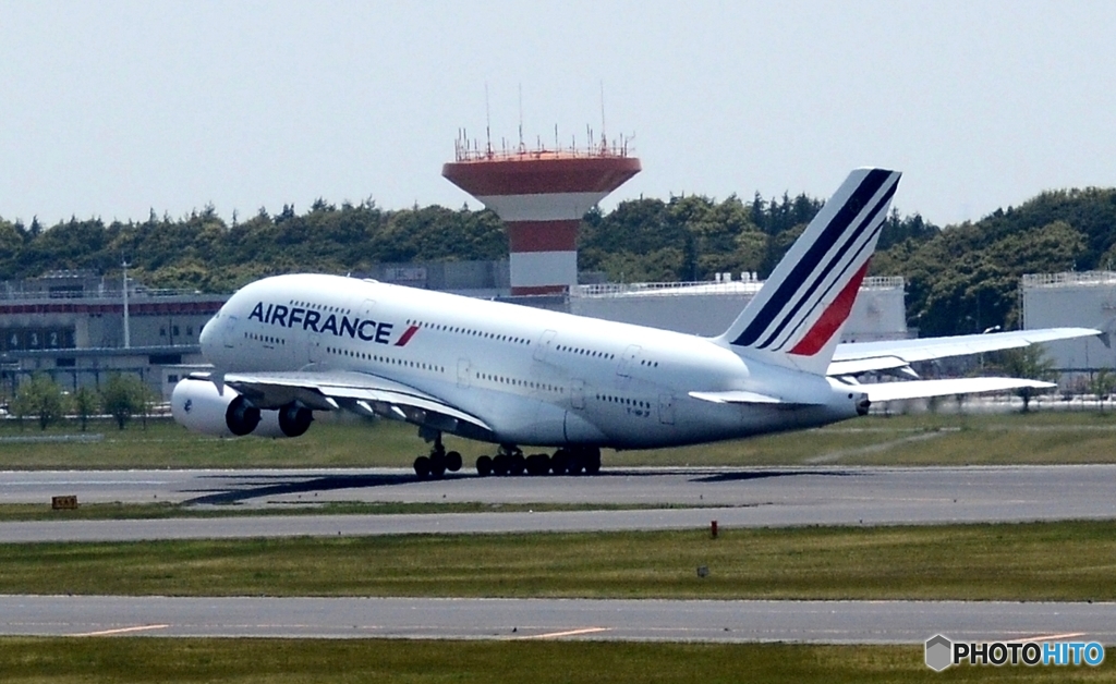 出発 ☮Air France A380-861　