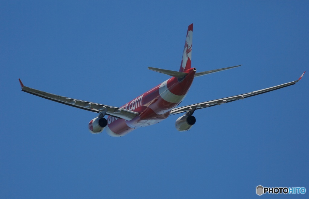 飛び立ち　Air Asia x A330-343