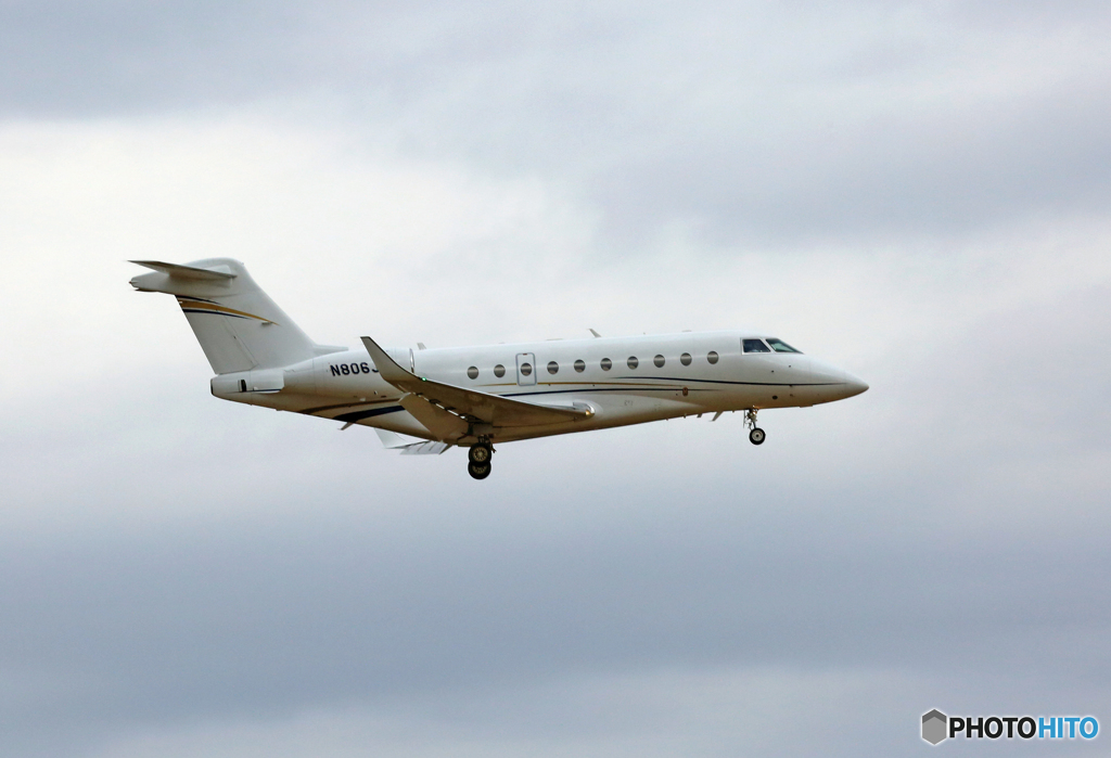 「空色」 Galfstrem G250 N806JK 着陸