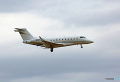 「空色」 Galfstrem G250 N806JK 着陸