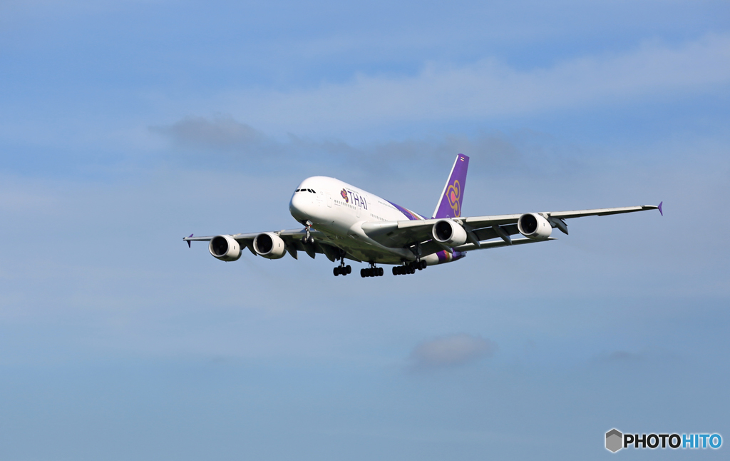 Thai A380-841 HS-TUB 到着 