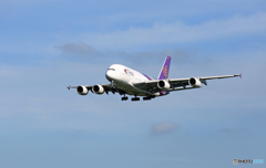 Thai A380-841 HS-TUB 到着 