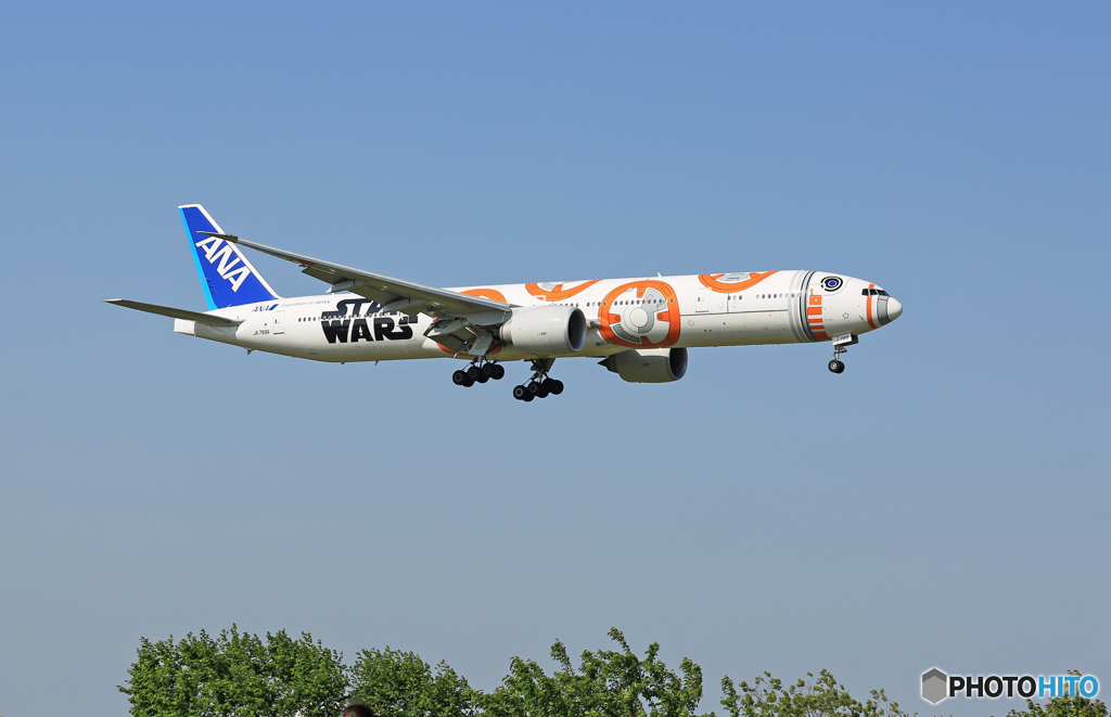 ☀ ANA 「STAR WARS」 JA789A Landing