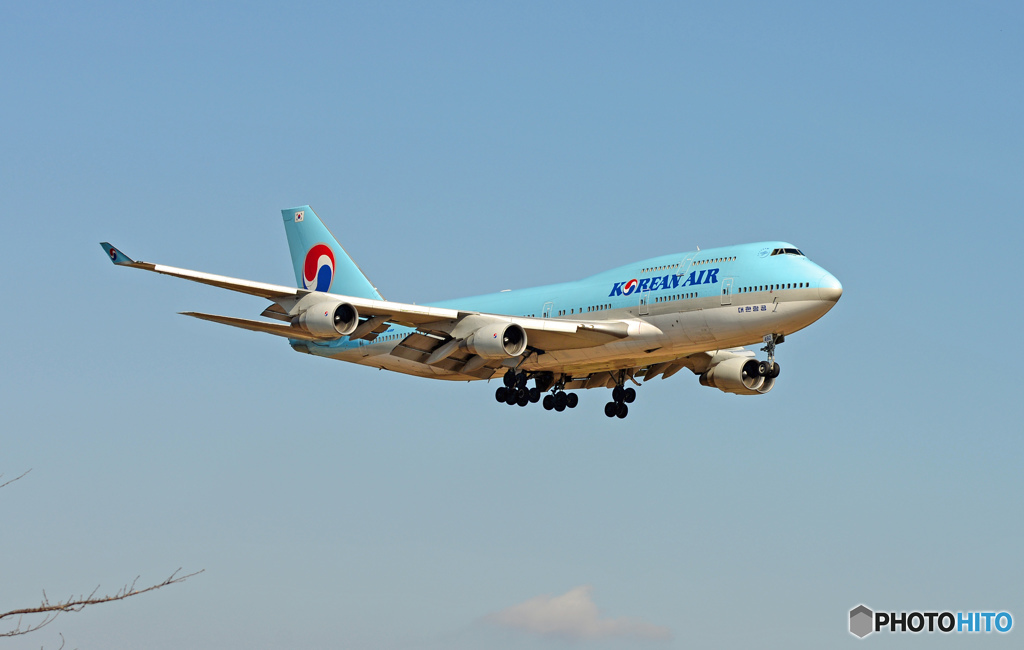 Korean 747-400 HL7492 到着 