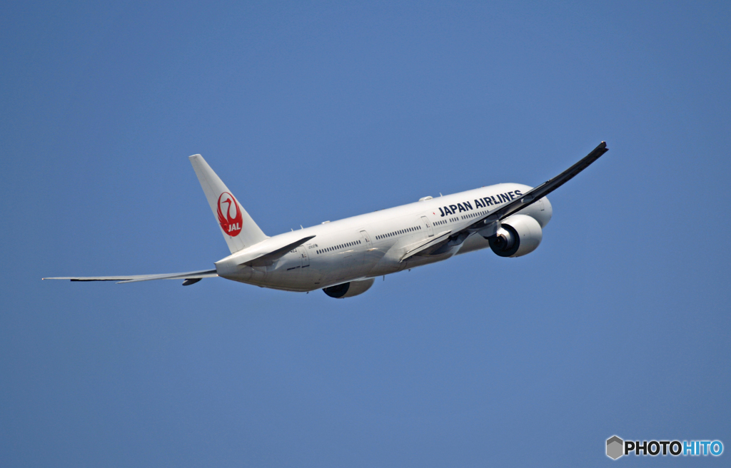 JAL 777-346 JA742J 離陸 
