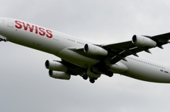 離陸（23）SWISS A340-313  