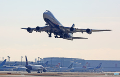 NCA 747-8KZF JA13KZ 離陸 