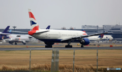 BRITISH 777-236 G-YMMT 出発 