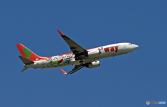 飛び立ち t'way 737-8Q8 HL8294