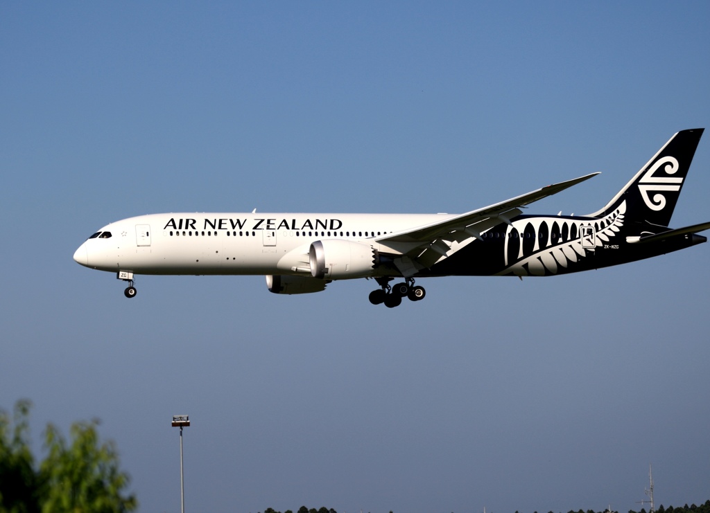 AIR NEW ZEALAND 787-8 着陸　