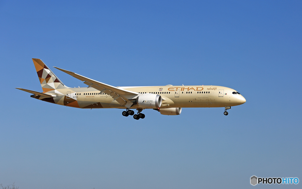 ETIHAD 787-9 A6-BLE 到着