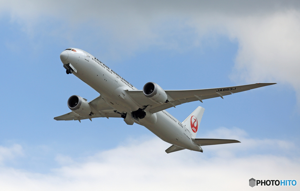 JAL 787-9 JA863J 離陸 