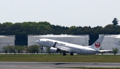 飛び立ち(139)JAL 737-800  飛び立ち(139)JAL 737-800