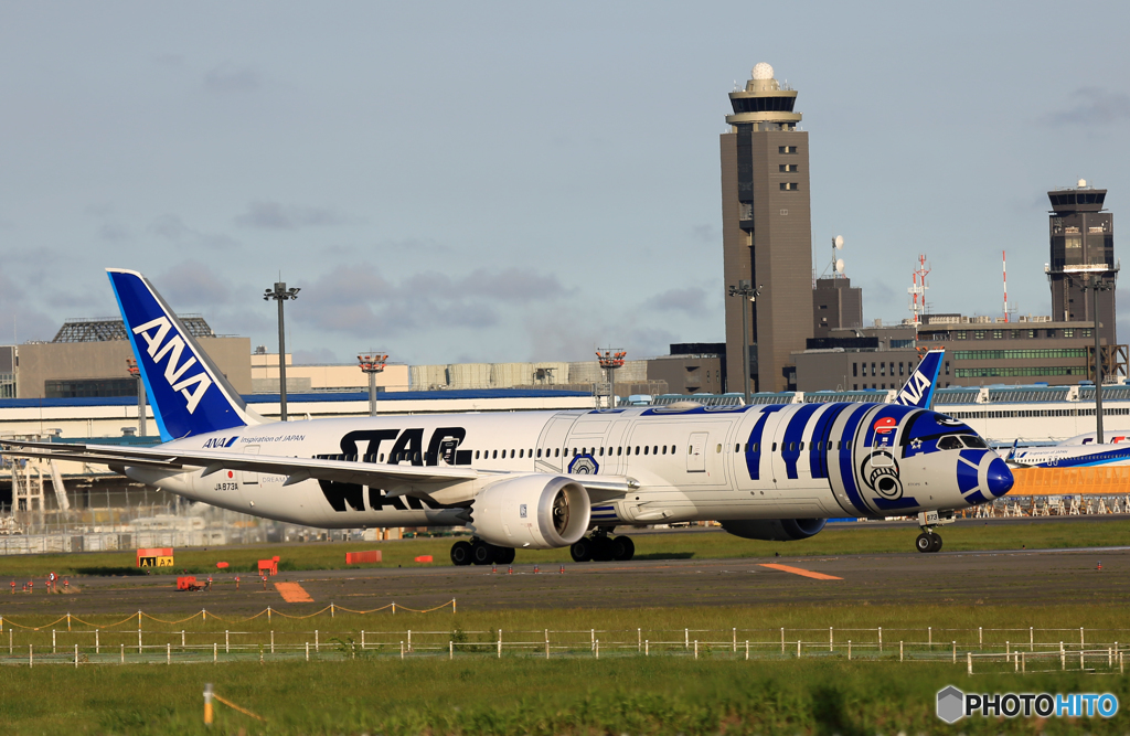 「すかい」 ANA STAR WARS 787-9 JA873A 出発