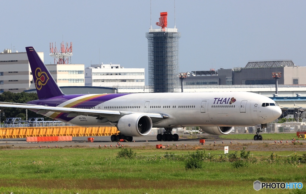 Thai 777-3A6 出発　