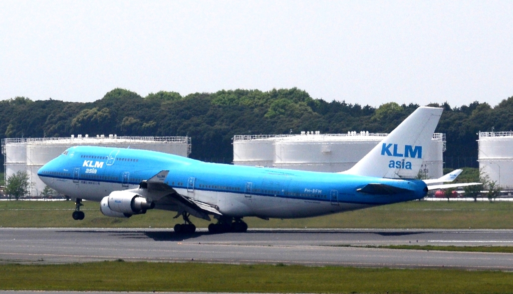 飛び立ち（8）KLM Asia 747-400