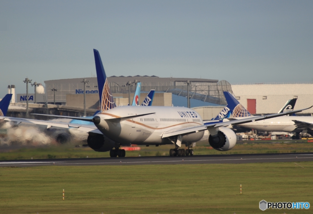 UNITED 787-8 離陸