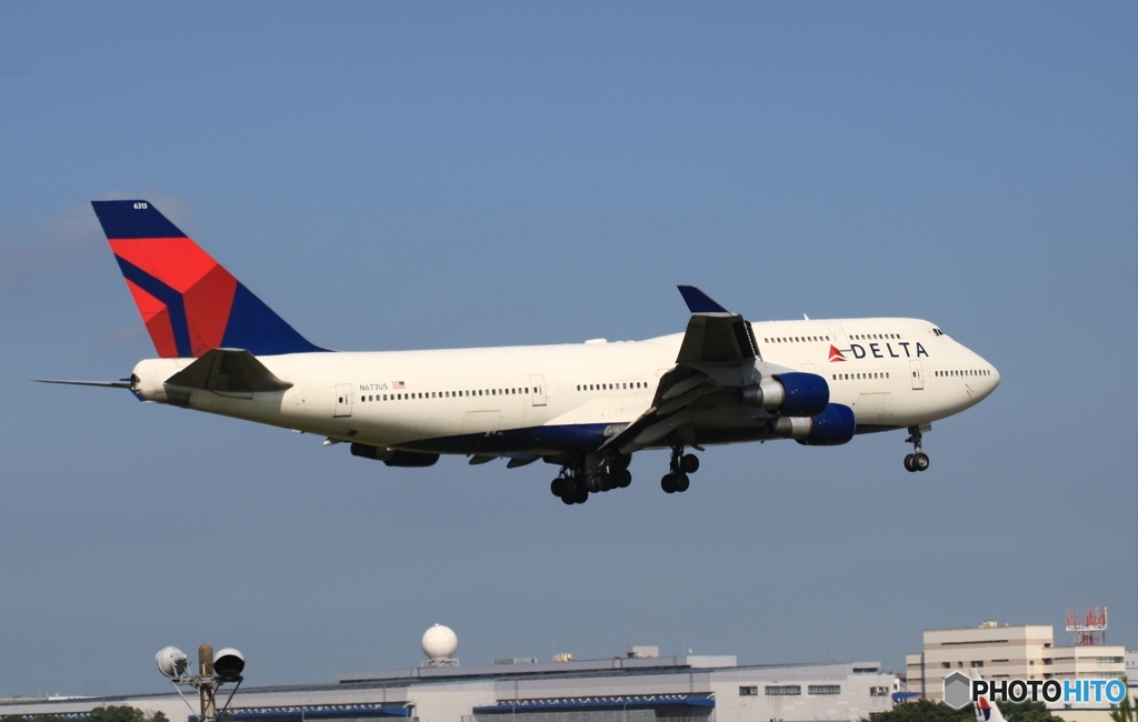 DELTA ７４７ジャンボ機　