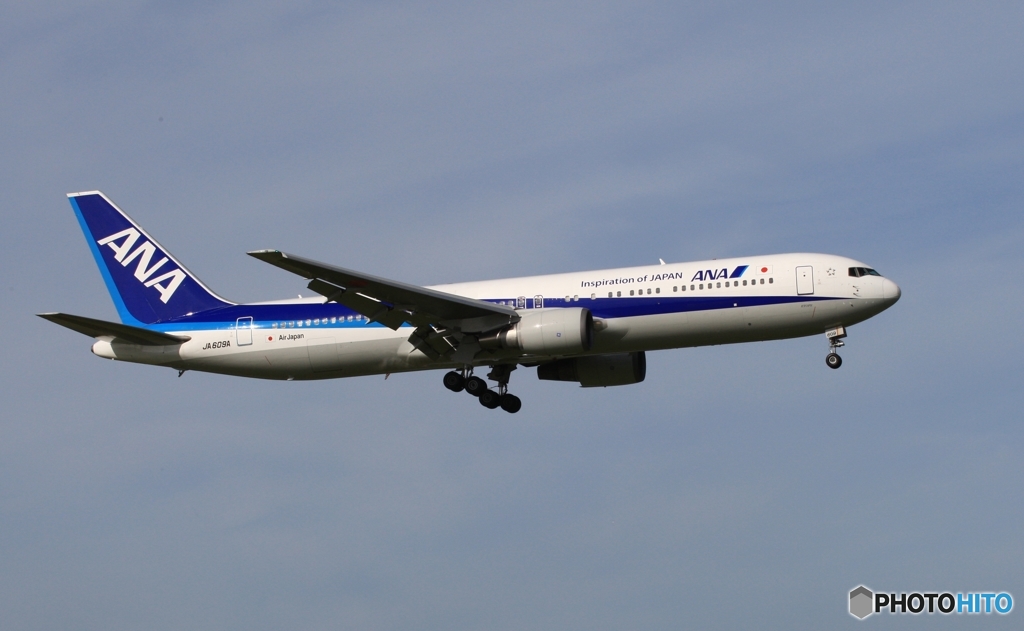 ANA 767-300ER 着陸　