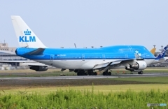 KLM 747-400  離陸　