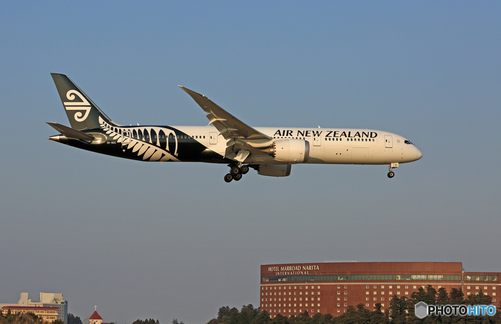 「空色」 Air NZ' 787-9 ZK-NZC 到着