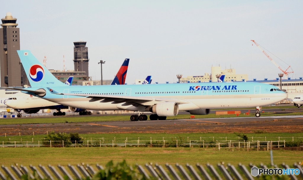 KOREAN A330-323 出発　