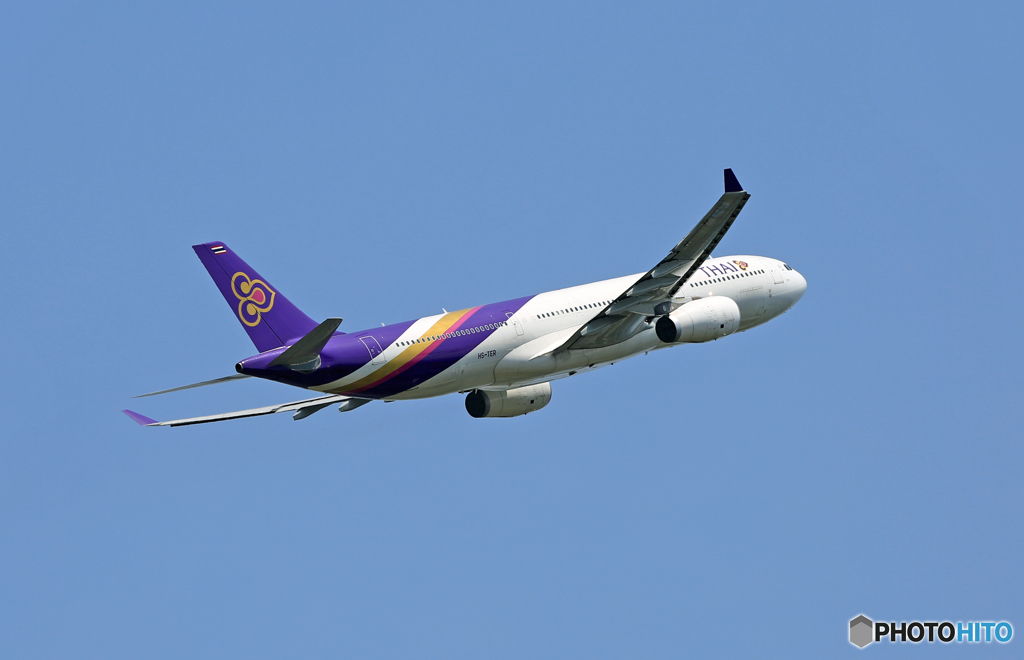 Thai A330-343 HS-TER 離陸 