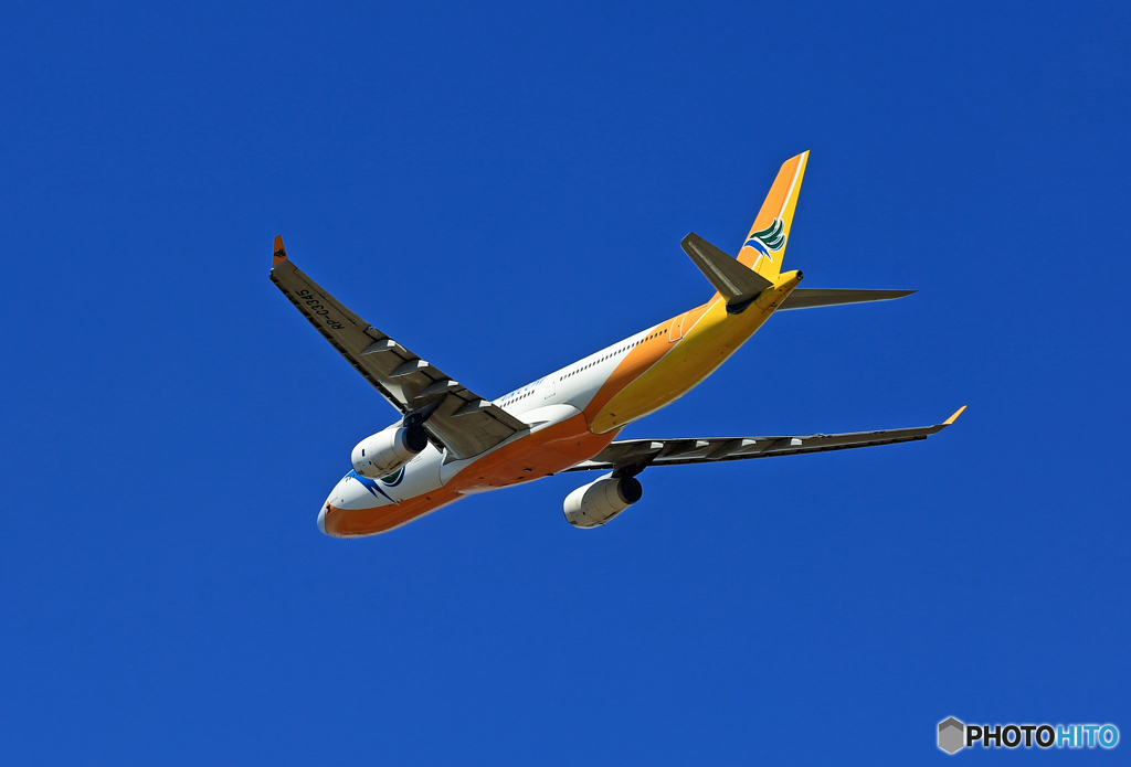 「良い天気」 CEBU A330-343 RP-C3345飛び立ち