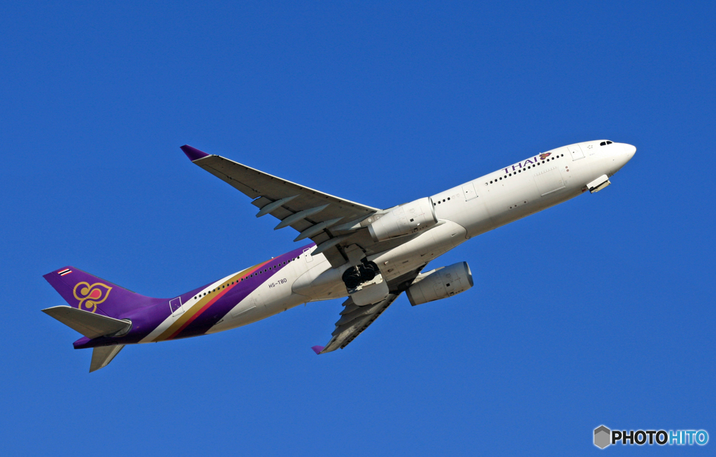 THAI A330-343 HS-TBD 離陸 