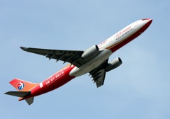 中国東方航空 「人民網号」 A330 特別塗装機