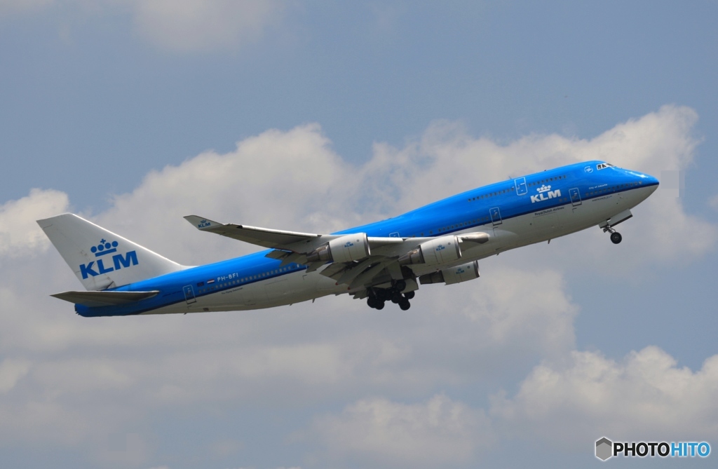 KLM　７４７－４００　離陸
